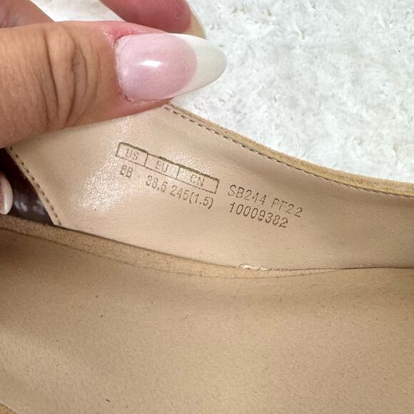 Stuart Weitzman Women's 50 Pointed Toe Kitten Heel Pumps Tan Suede 8 38.5 - Picture 10 of 12